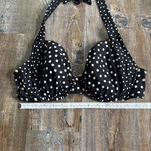 🎉HOST PICK🎉Jantzen | Polk a Dot Halter Bikini Top - Picture 5 of 9
